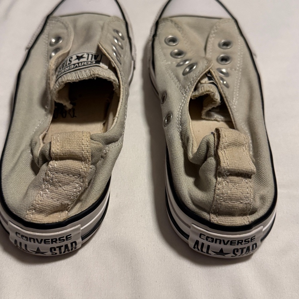 Women’s Converse Sneakers - Cream and White - Picture 6 of 7